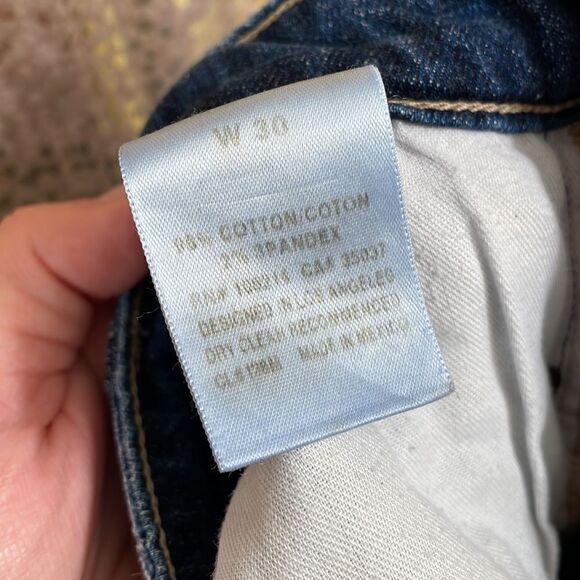 Joe’s Jeans Keagan blue high rise ankle length distressed skinny jeans, size 30 - Picture 8 of 10